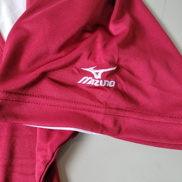 Mizuno Men's M DryLite Performance Red White Baseball Exercise T-Shirt - Picture 5 of 7